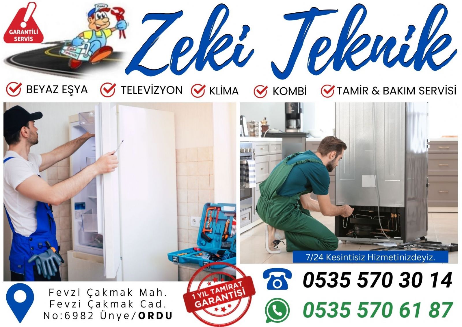 Ünye Buzdolabı Servisi